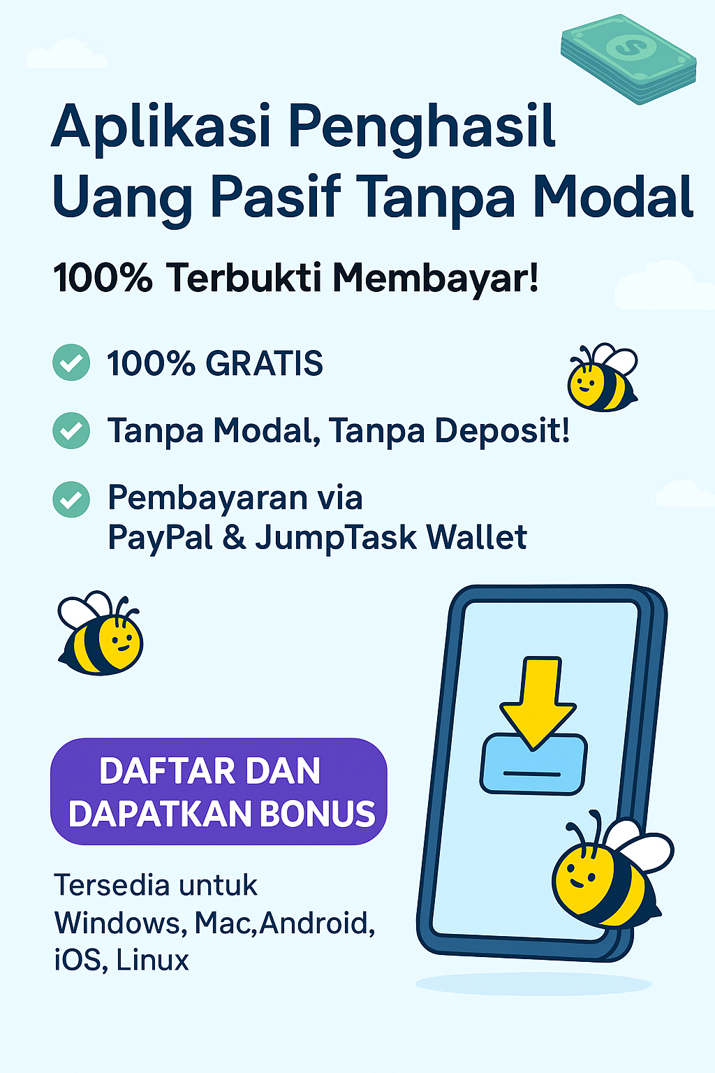 πΈ Aplikasi Penghasil Uang Pasif Tanpa Modal β 100% Terbukti Membayar!